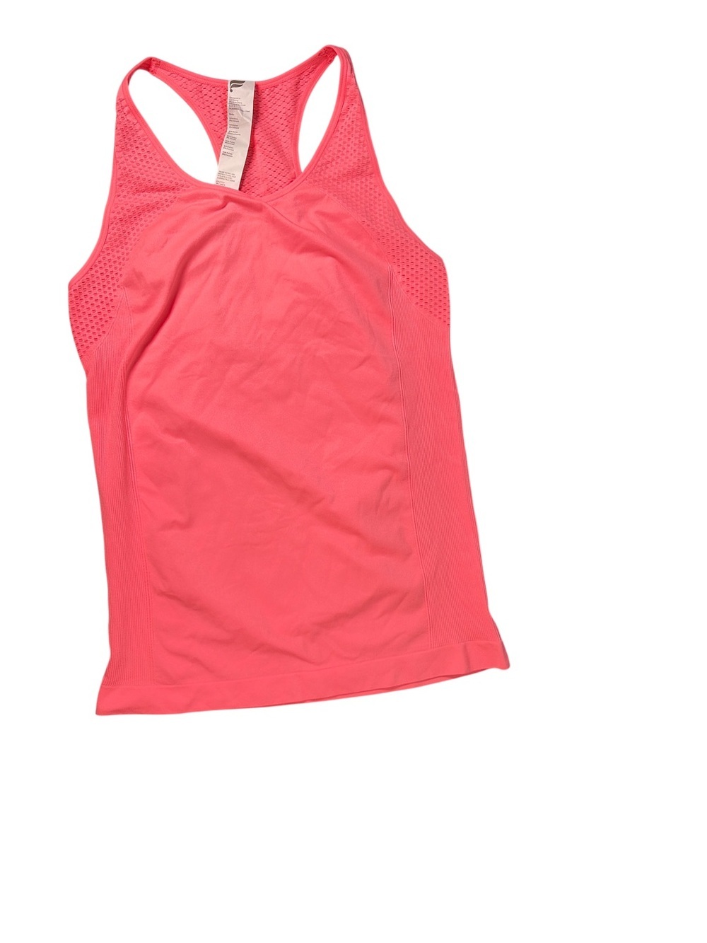 Fabletics Sync Seamless Tank Womens M Pink Racerback Mesh Workout Top NWT - Picture 3 of 9